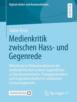 cover image of Medienkritik zwischen Hass- und Gegenrede